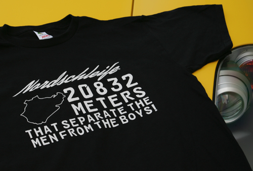 Nordschleife - 20832 METERS THAT SEPARATE THE MEN FROM THE BOYS T-Shirt